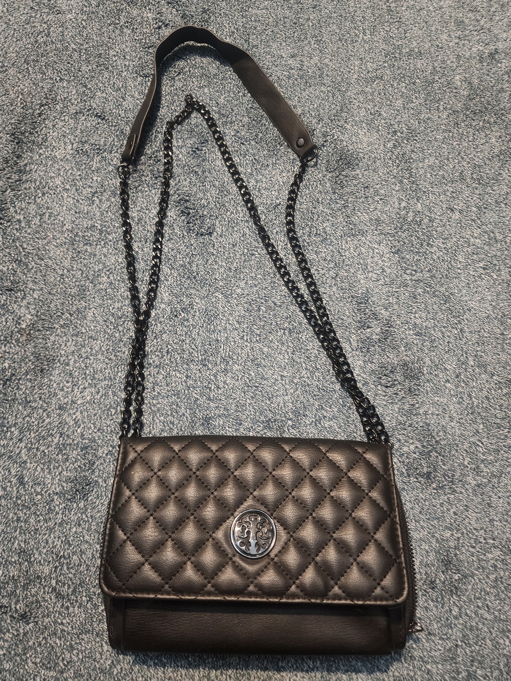 Tory Burch Quilted Black Chain-Strap Crossbody